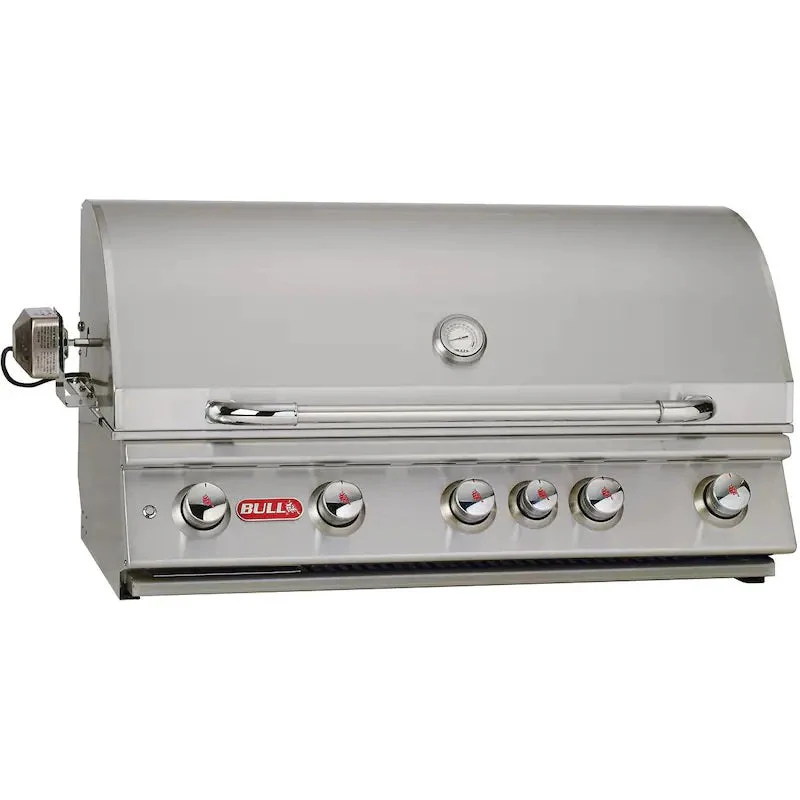 Bull Brahma 38-Inch 5-Burner Built-In Natural Gas Grill With Rotisserie