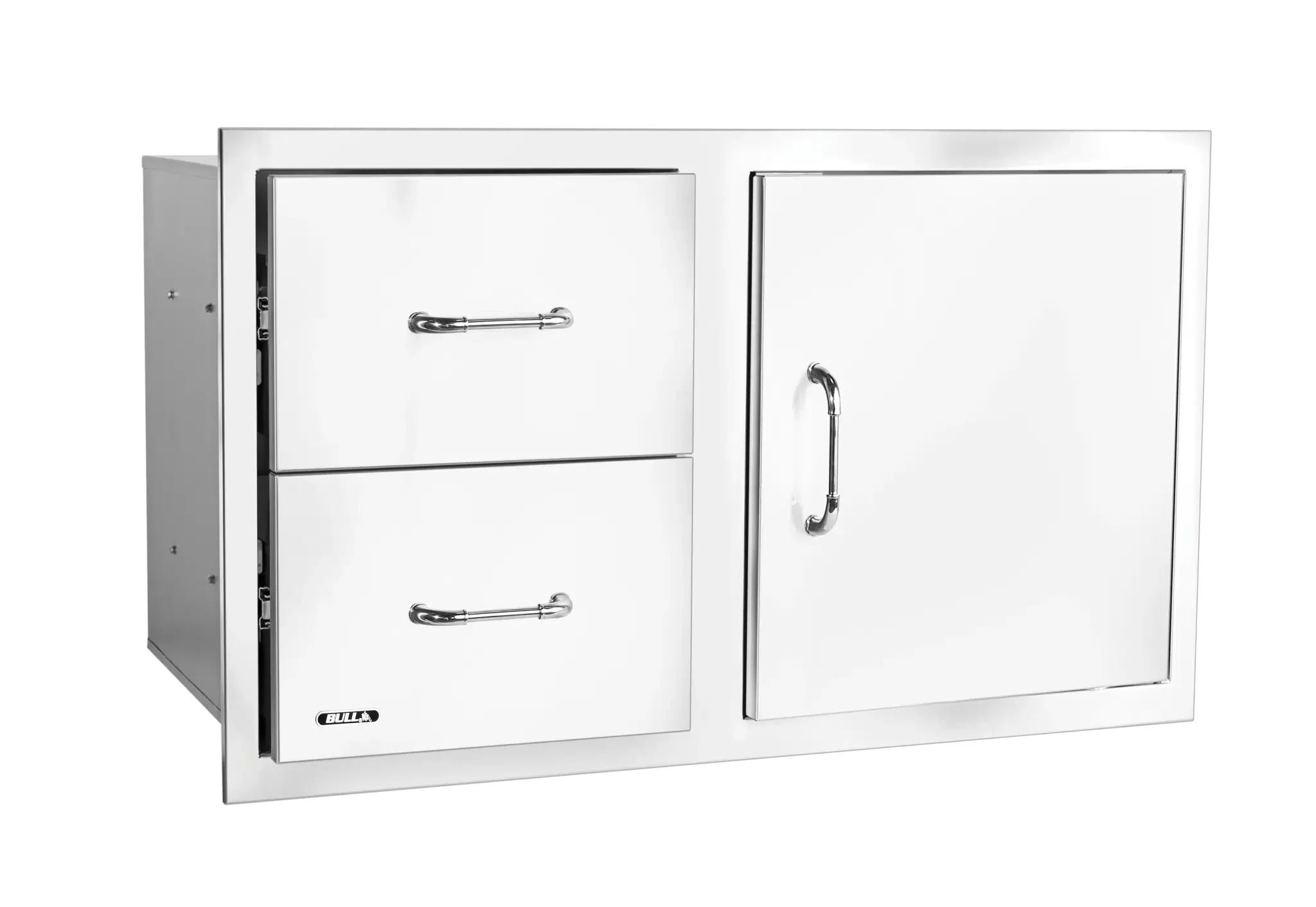 Bull Reversible 30” Stainless-steel Door/Drawer Combo with Reveal - 25890 - Image 2