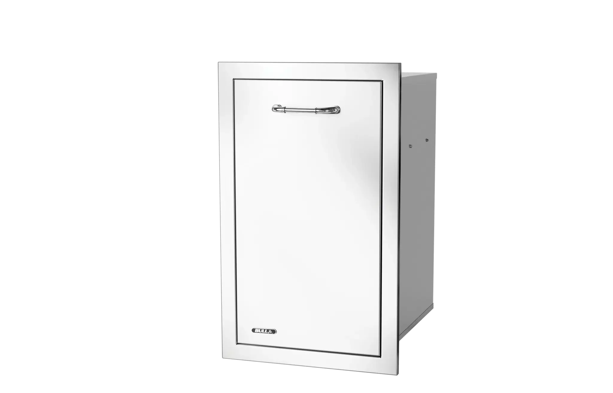 Bull Slim Stainless Steel 10 Gallon Trash Drawer with Reveal (trash can included) - 56960 - Image 3