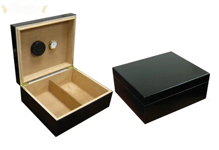 Prestige Import Group Chalet Desktop Cigar Humidor with Spanish Cedar, Hygrometer, Humidifier - Image 3