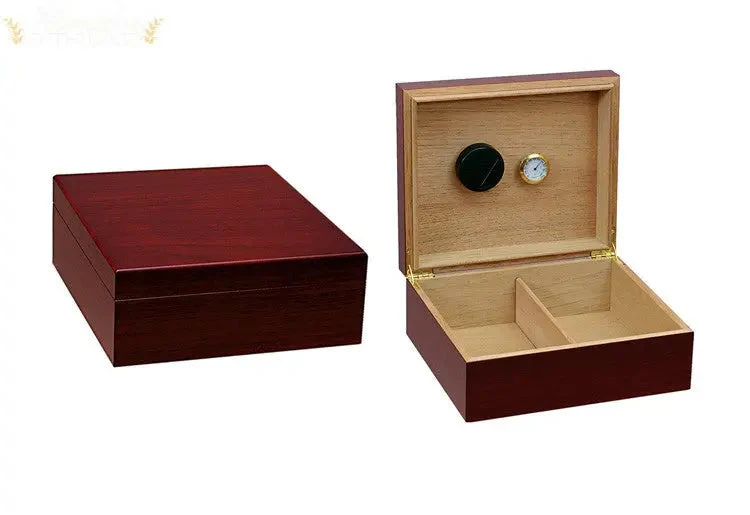 Prestige Import Group Chalet Desktop Cigar Humidor with Spanish Cedar, Hygrometer, Humidifier - Image 7