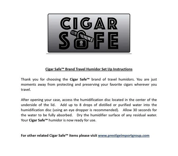 Prestige Import Group Cigar Safe 40 Travel Humidor ABS Waterproof Crush-Resistant Case - Image 7