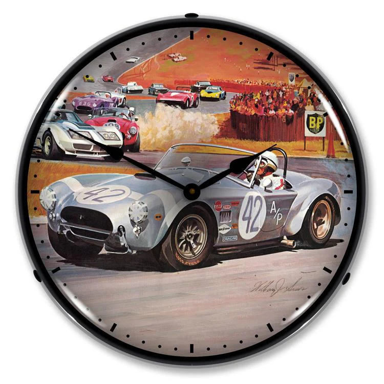Collectable Sign and Clock - Cobra Race Clock