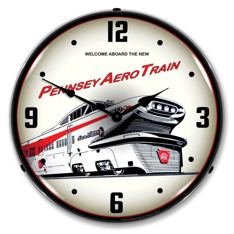 Collectable Sign and Clock - Pennsey Aero Train Clock