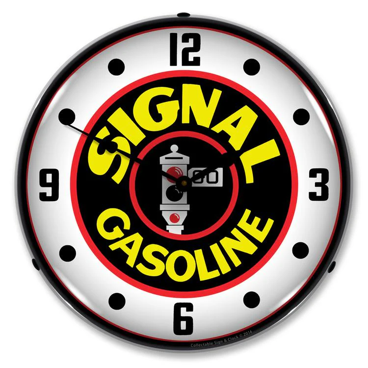 Collectable Sign and Clock - Signal Gas Clock