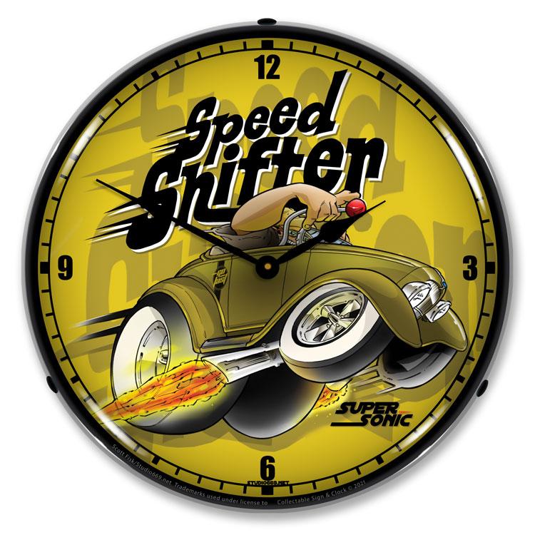 Collectable Sign and Clock - Speed Shifter Clock
