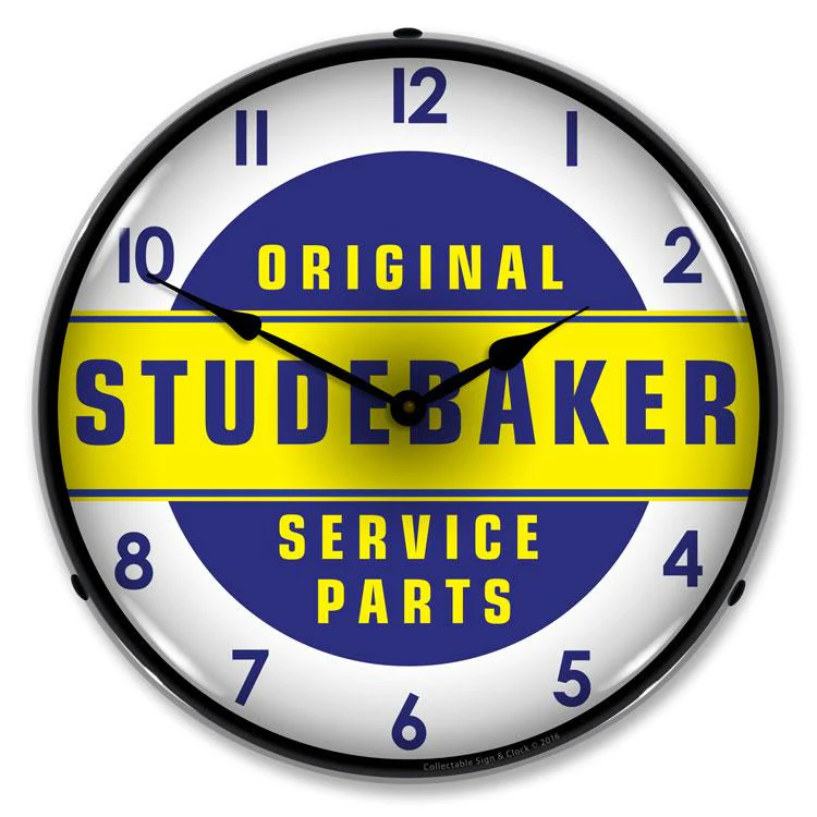 Collectable Sign and Clock - Studebaker Parts Clock