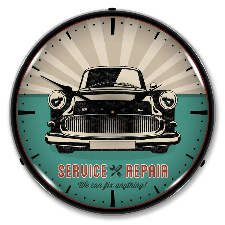Collectable Sign and Clock - We Can Fix Anything Clock