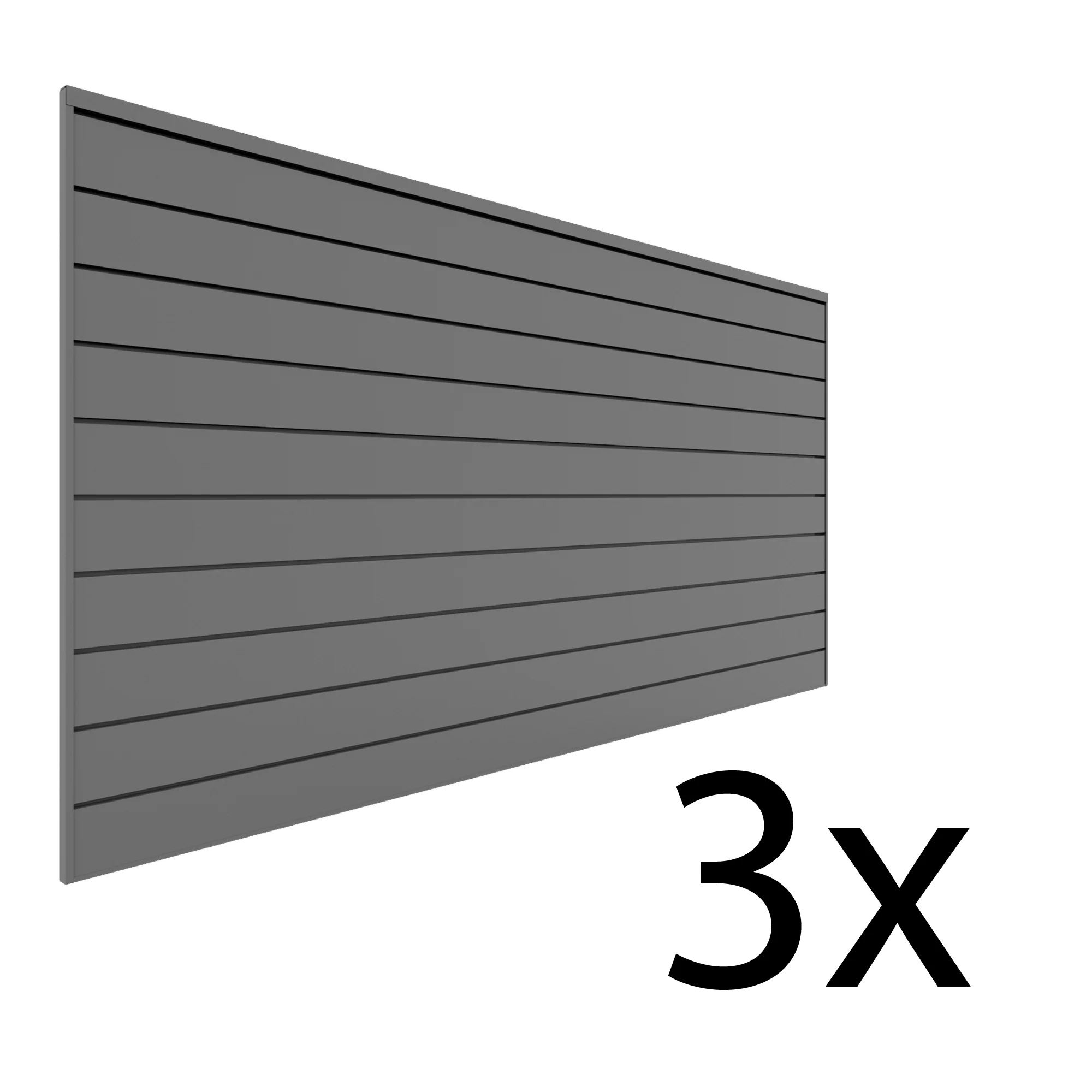Proslat 8 ft. x 4 ft. PVC Slatwall - 3 pack 96 sq ft - Image 2
