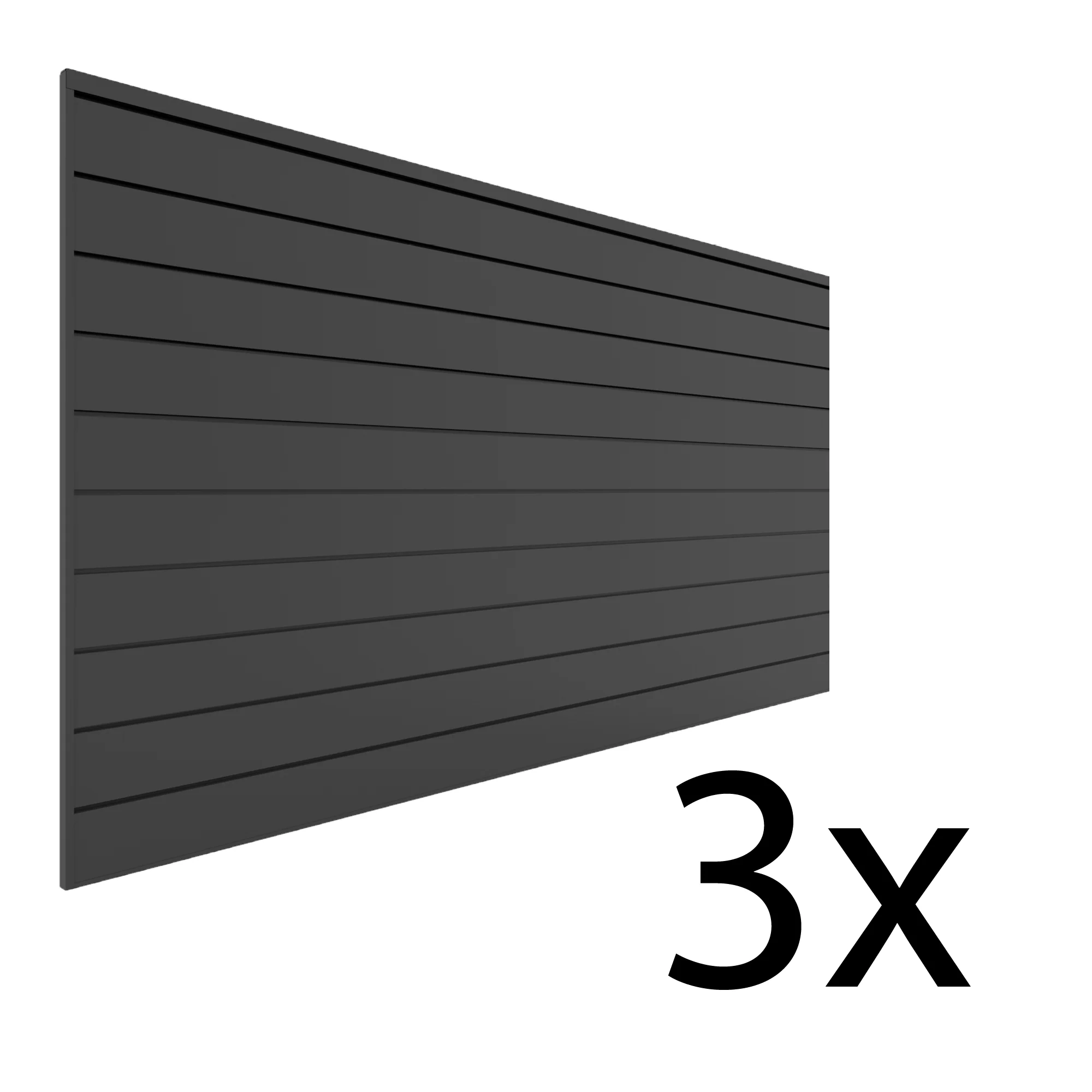 Proslat 8 ft. x 4 ft. PVC Slatwall - 3 pack 96 sq ft - Image 3