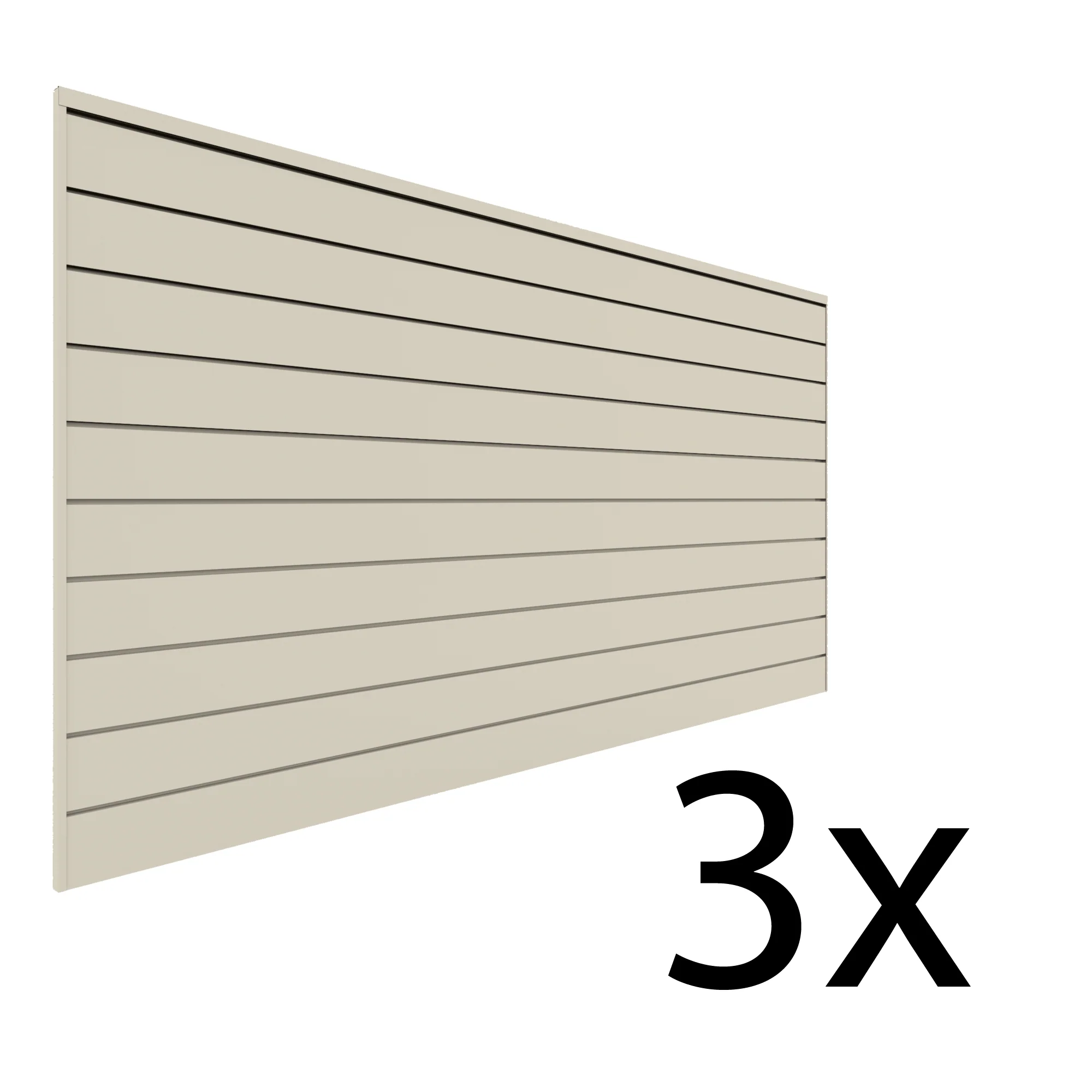 Proslat 8 ft. x 4 ft. PVC Slatwall - 3 pack 96 sq ft - Image 4