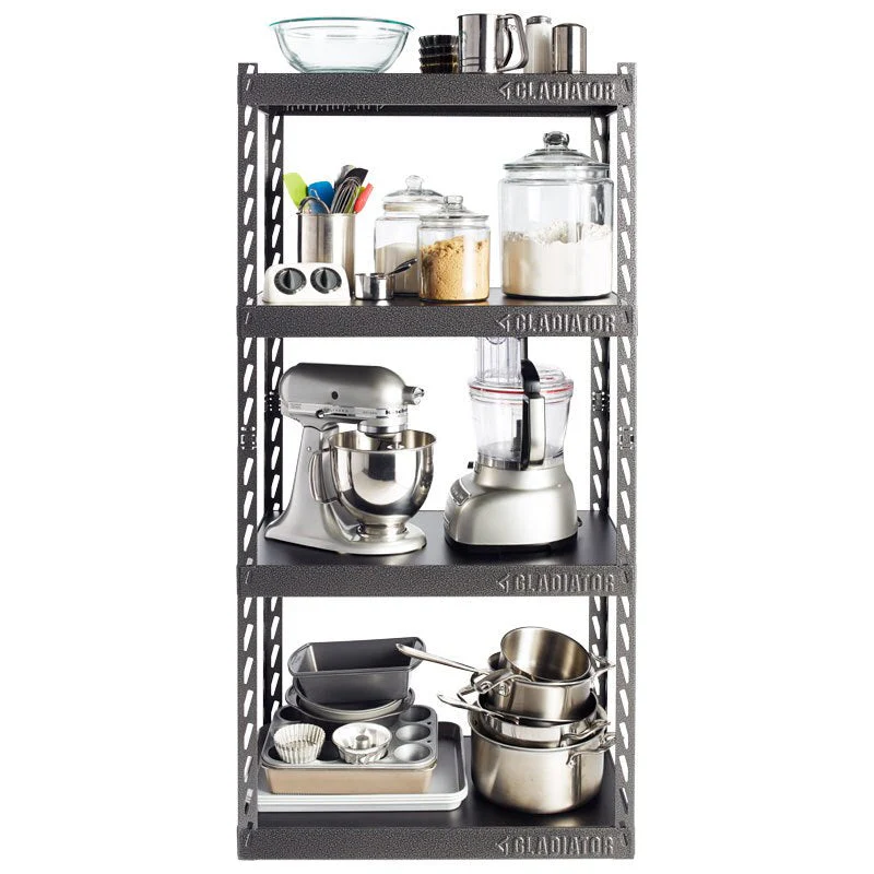 GLADIATOR 30" WIDE EZ CONNECT RACK W/FOUR 15" DEEP SHELVES - Image 5