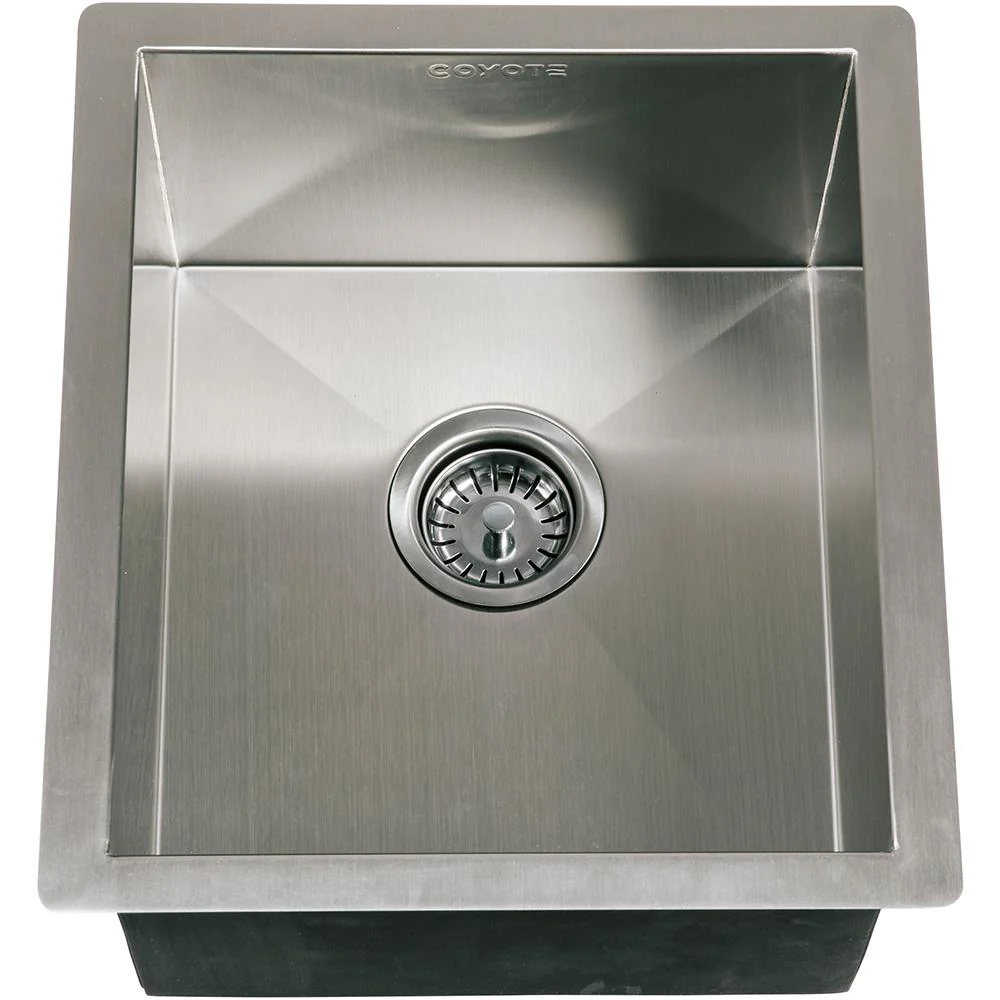 Coyote 16 X 18 Outdoor Rated Drop In Stainless Steel Sink With Drain Plug - C1SINK1618 - Image 3