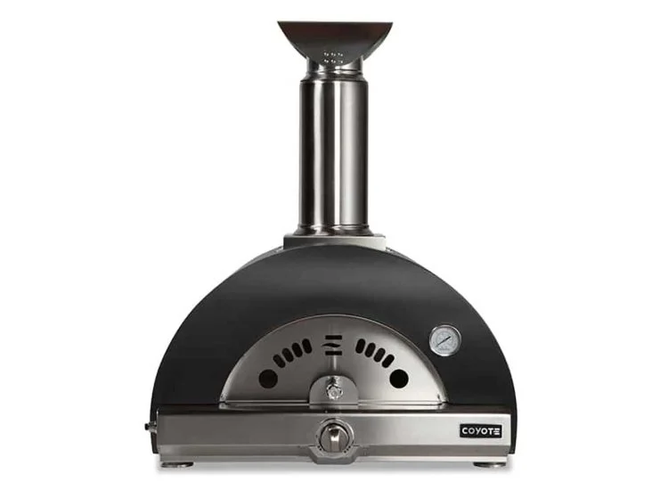 Coyote 30" Hybrid Multi-Fuel Outdoor Pizza Oven (Matte Black) - C1PZ30HMBLP