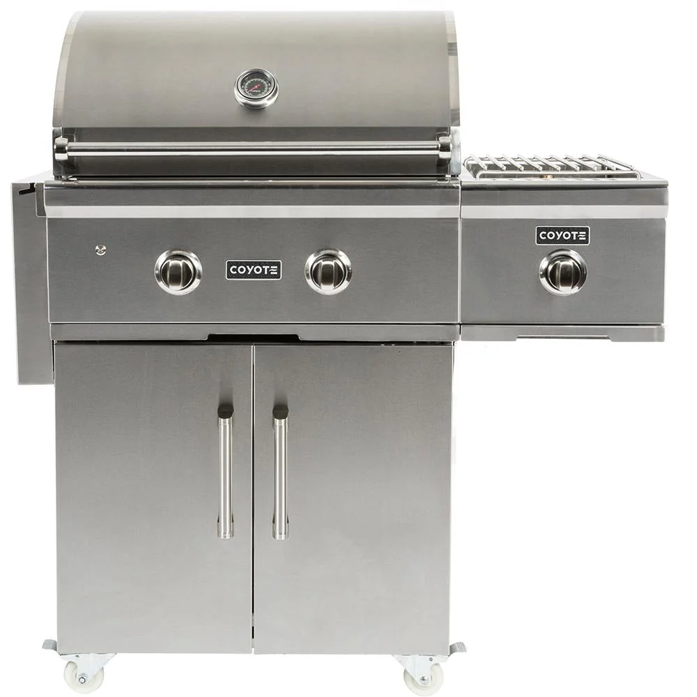 Coyote C-Series Cart Mounted Propane Gas Single Side Burner - C1CSBLP - Image 2