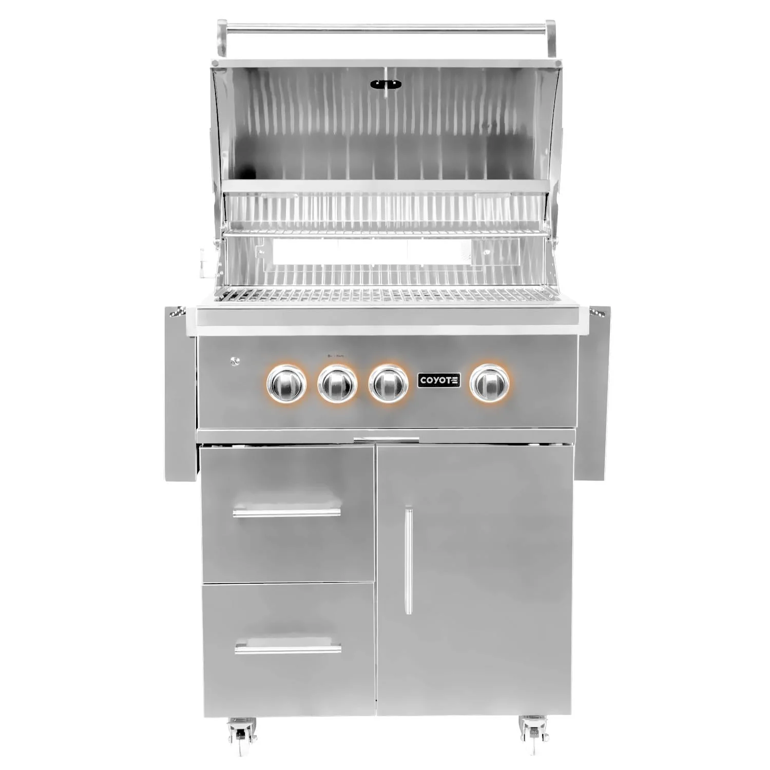 Coyote S-Series 30-Inch 3-Burner Natural Gas Grill With RapidSear Infrared Burner & Rotisserie - C2SL30NG-FS - Image 2