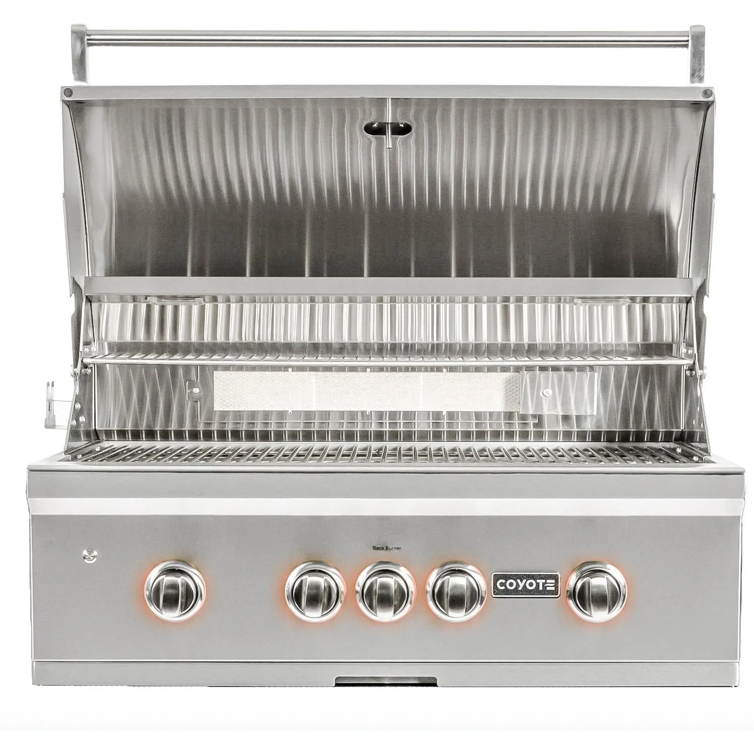 Coyote S-Series 36-Inch 4-Burner Built-In Propane Gas Grill With RapidSear Infrared Burner & Rotisserie - C2SL36LP - Image 2