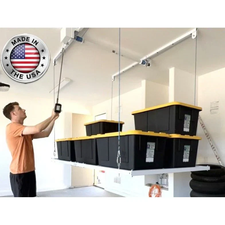 E-Z Storage 4′ x 8′ Retractable Ceiling Storage Garage Lift - EZLIFT12 - Image 3