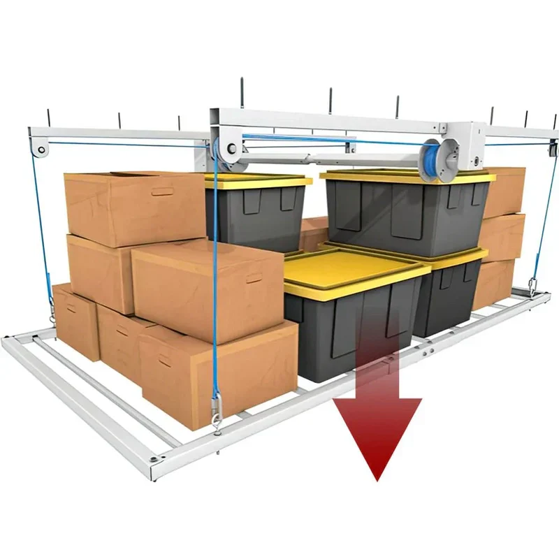 E-Z Storage 4′ x 8′ Retractable Ceiling Storage Garage Lift - EZLIFT12 - Image 7