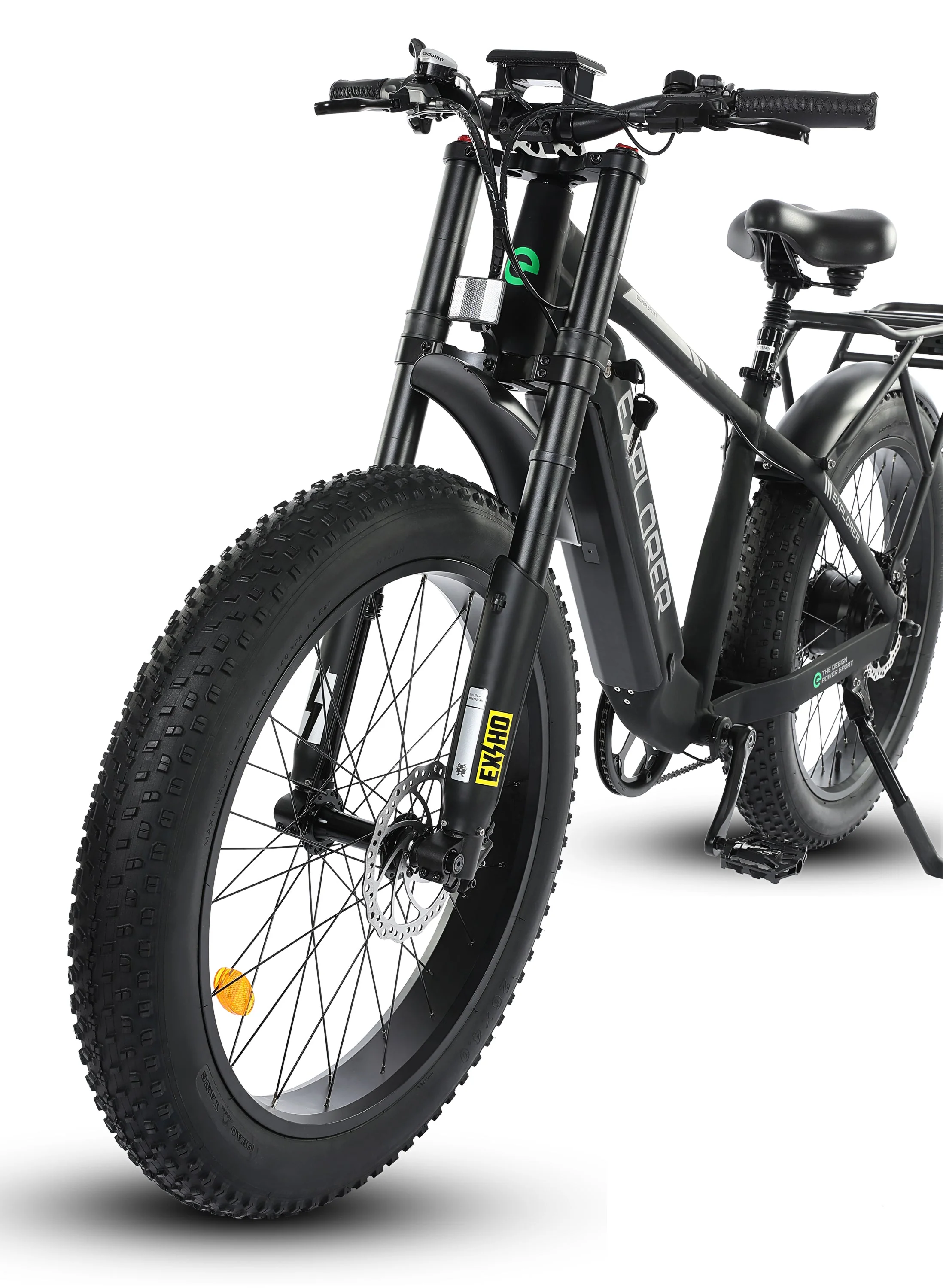 Ecotric Explorer 26 inches 48V Fat Tire Electric Bike with Rear Rack - Image 17
