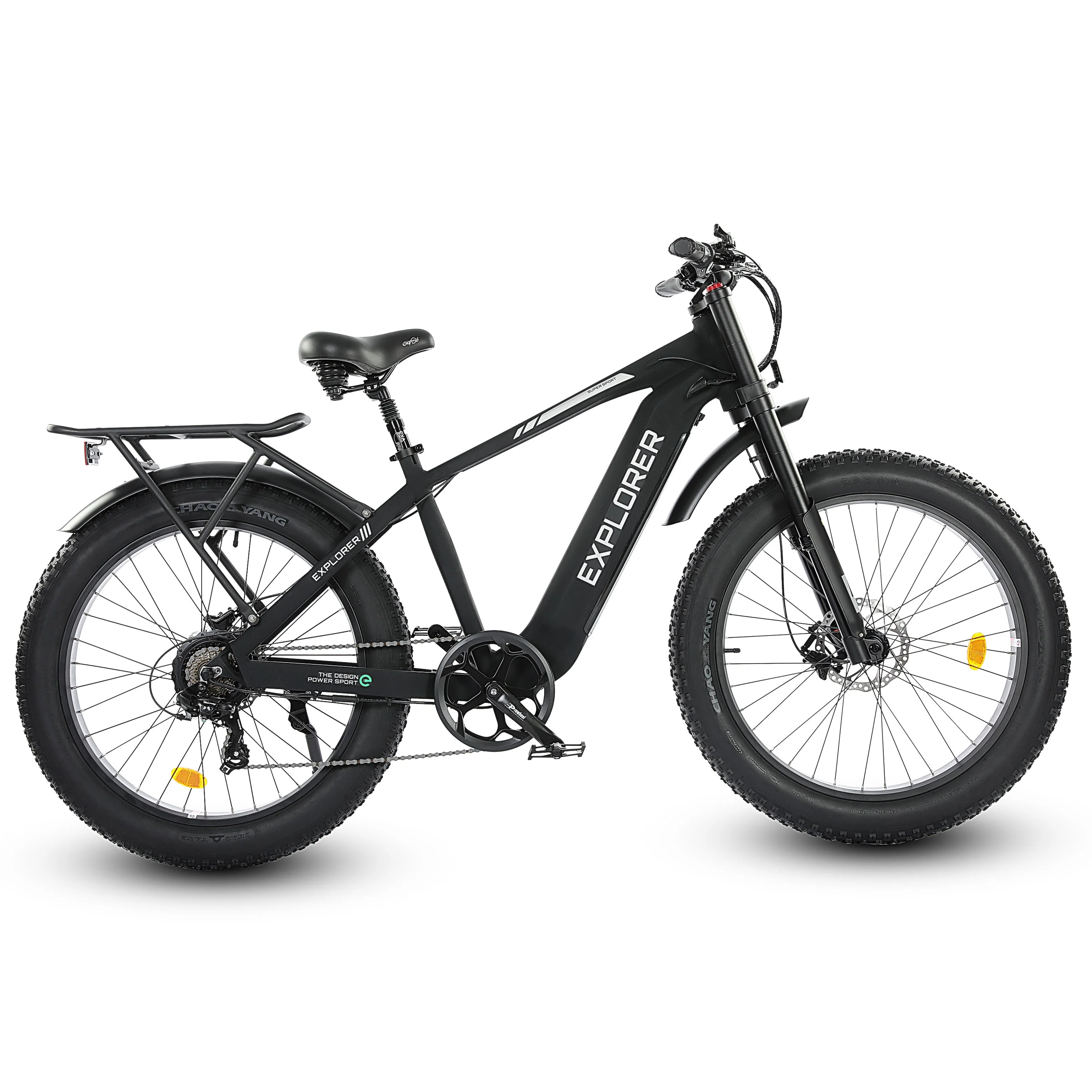 Ecotric Explorer 26 inches 48V Fat Tire Electric Bike with Rear Rack - Image 3