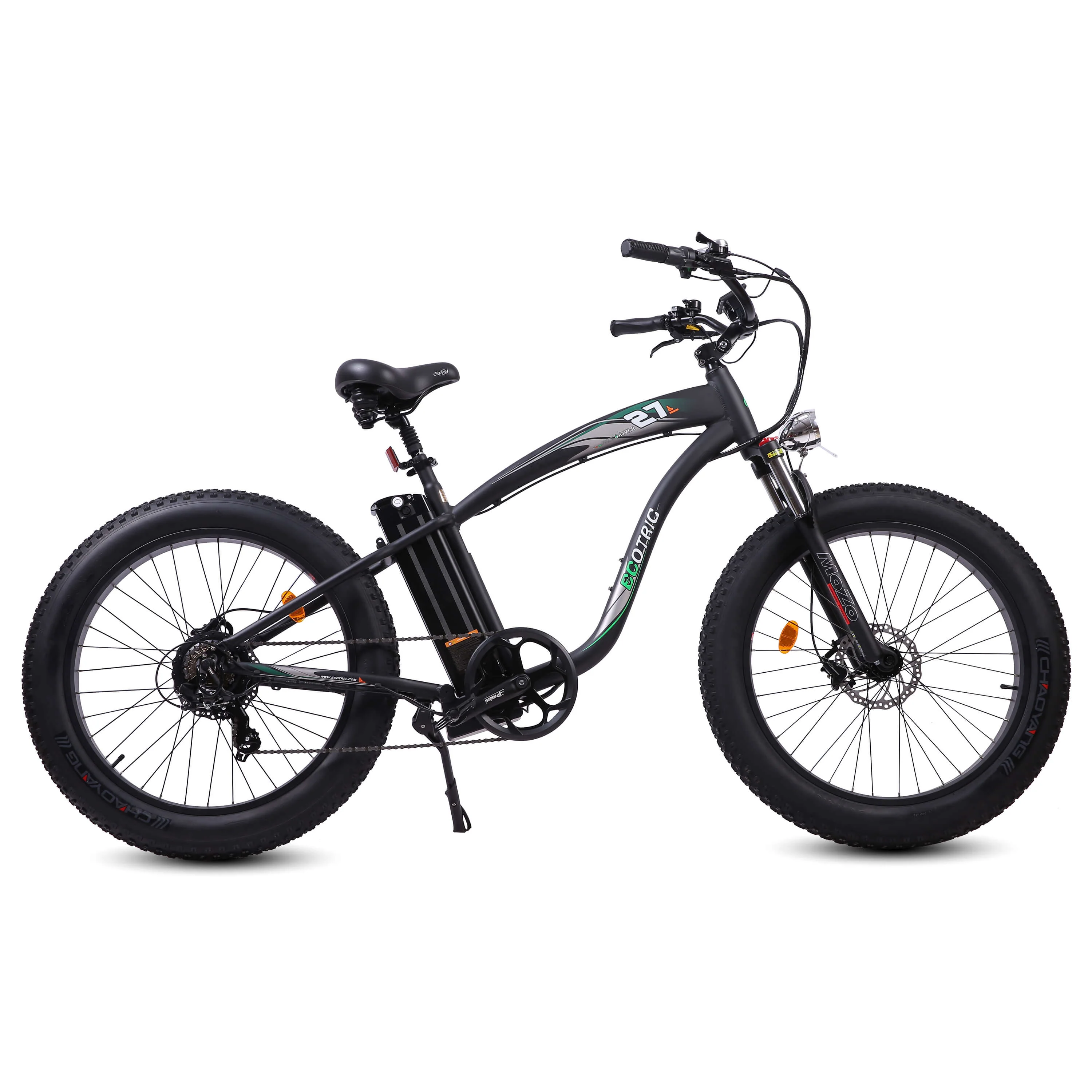 Ecotric Hammer Electric Fat Tire Beach Snow Bike Matt Black - Image 4