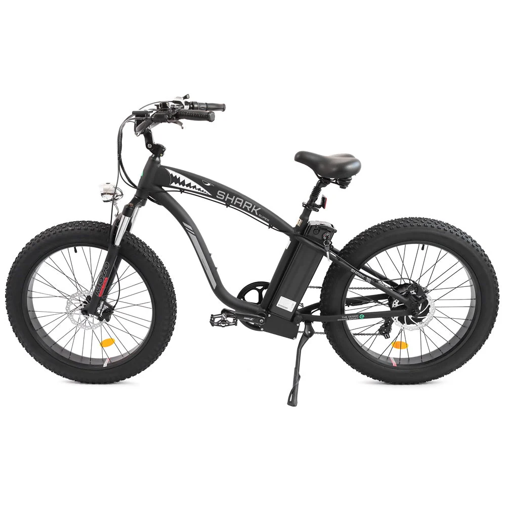 Ecotric Hammer Electric Fat Tire Beach Snow Bike Matt Black - Image 5