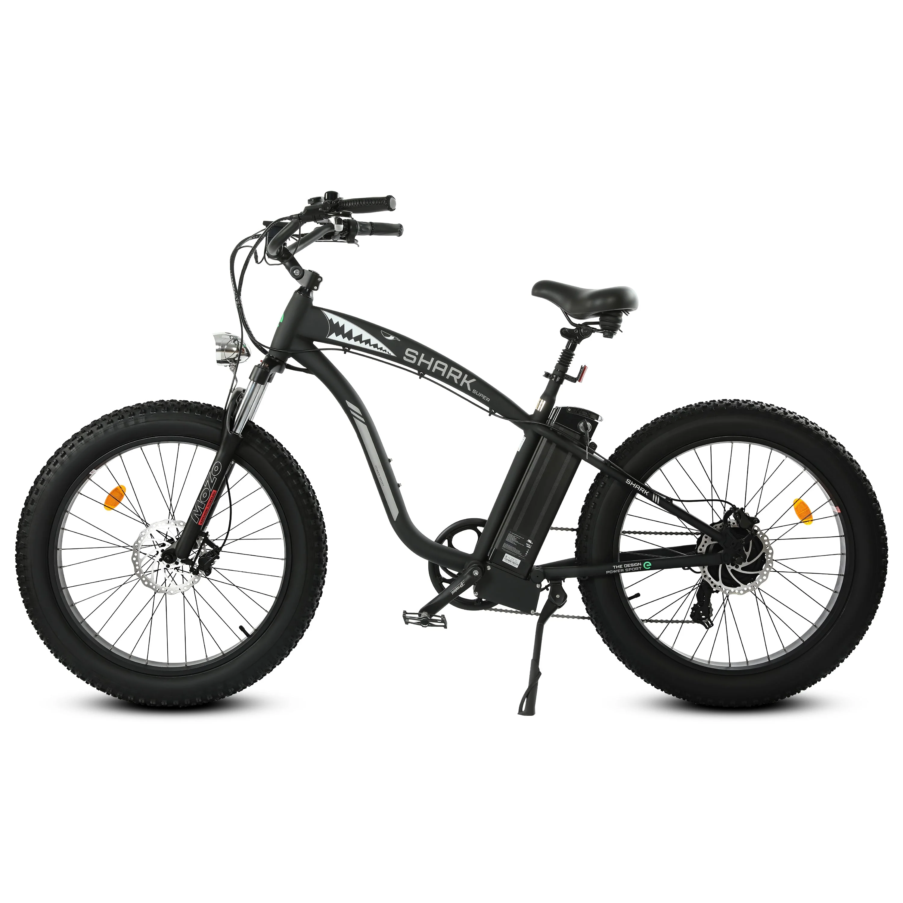 Ecotric Hammer Electric Fat Tire Beach Snow Bike Matt Black - Image 6