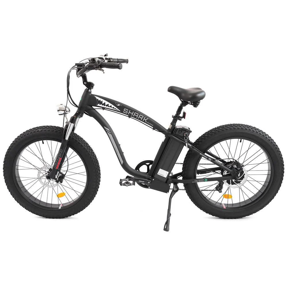 Ecotric Hammer Electric Fat Tire Beach Snow Bike Matt Black - Image 9