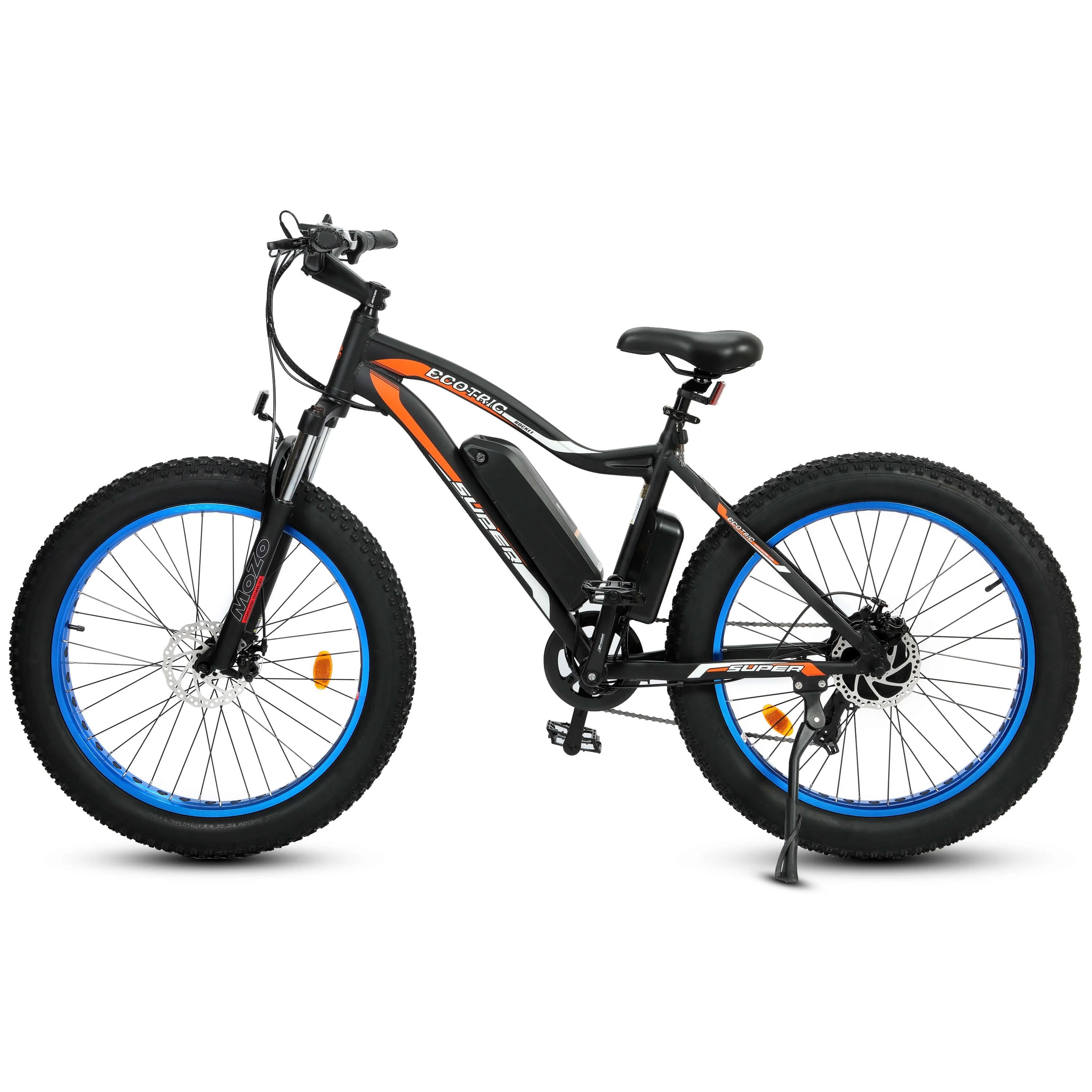 Ecotric Rocket Fat Tire Beach Snow Electric Bike - Blue - Image 12