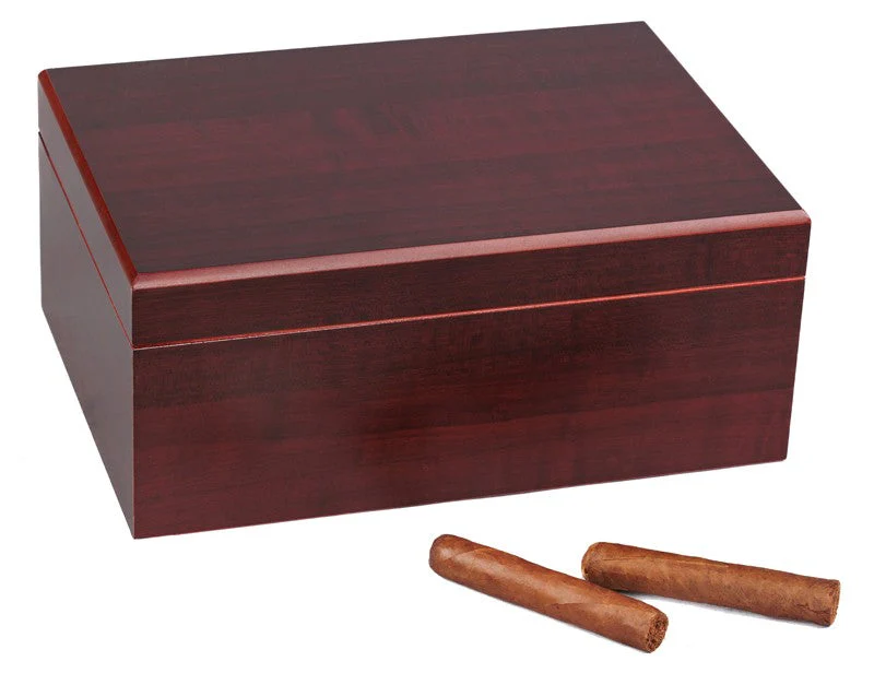 Prestige Import Group Executive Cherry Desktop Humidor 50-75 Cigar Spanish Cedar Lined - Image 3