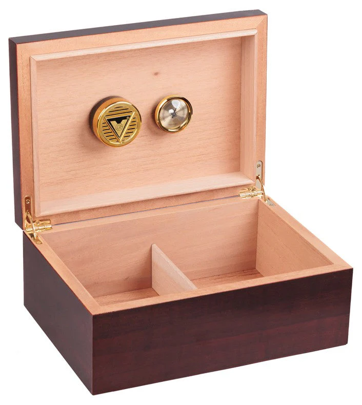 Prestige Import Group Executive Cherry Desktop Humidor 50-75 Cigar Spanish Cedar Lined - Image 4