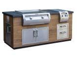 Fire Magic 6-Foot GFRC Pre-Fab BBQ Island - French Barrel Oak - Image 5