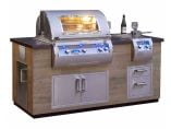 Fire Magic 6-Foot GFRC Pre-Fab BBQ Island - French Barrel Oak - Image 6