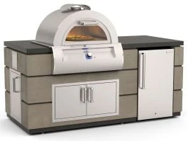 Fire Magic 6-Foot GFRC Pizza Oven Outdoor Kitchen Island System