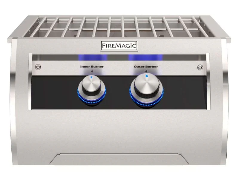 Fire Magic Echelon Diamond 2-Burner Built-In Power Burner Stainless Steel