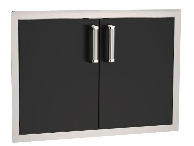 Fire Magic Echelon Flush 30 X 20-Inch Black Double Access Door With Soft Close