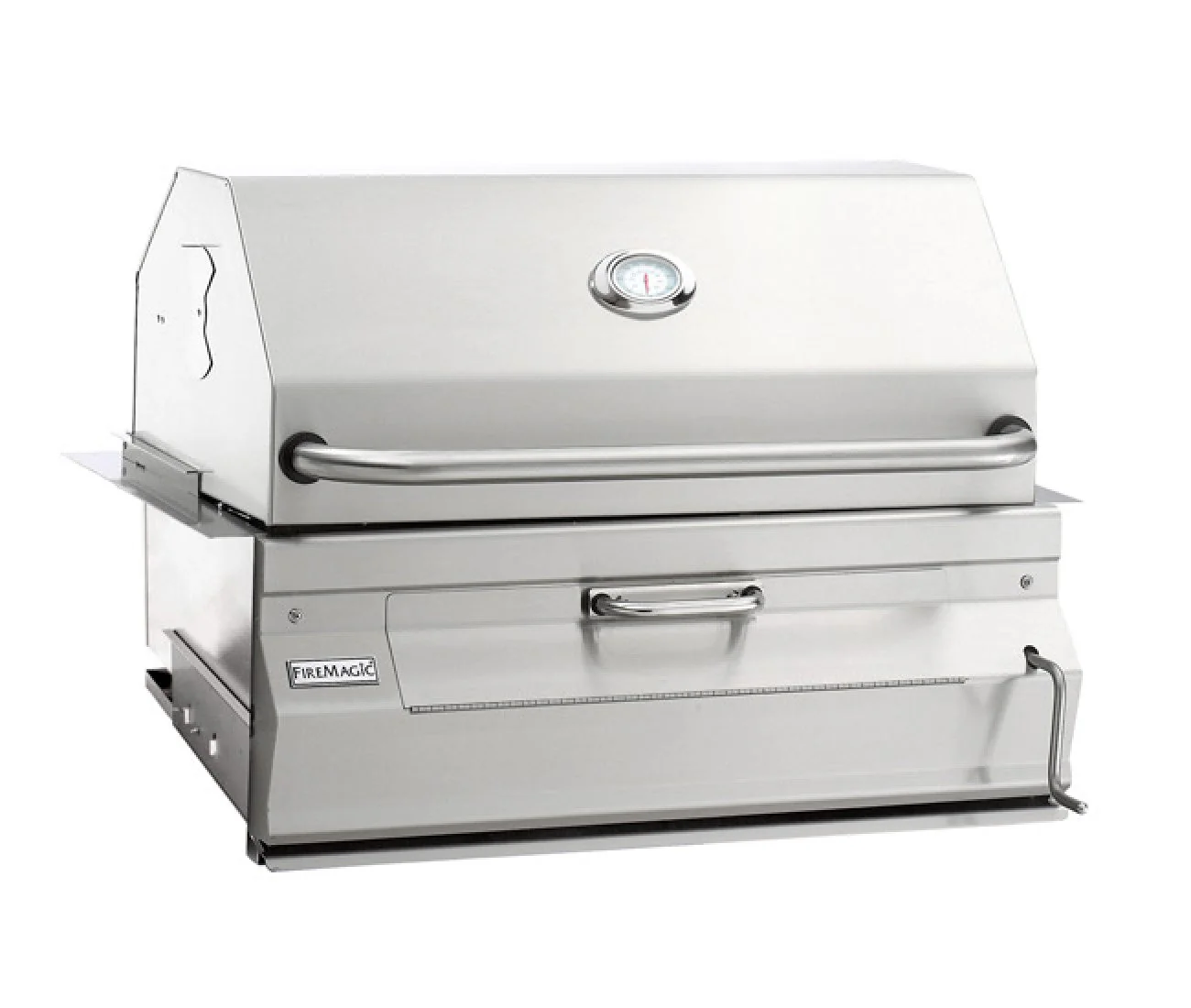 Fire Magic Legacy 24-inch Charcoal Slide-In Barbecue Grill with Smoker Hood