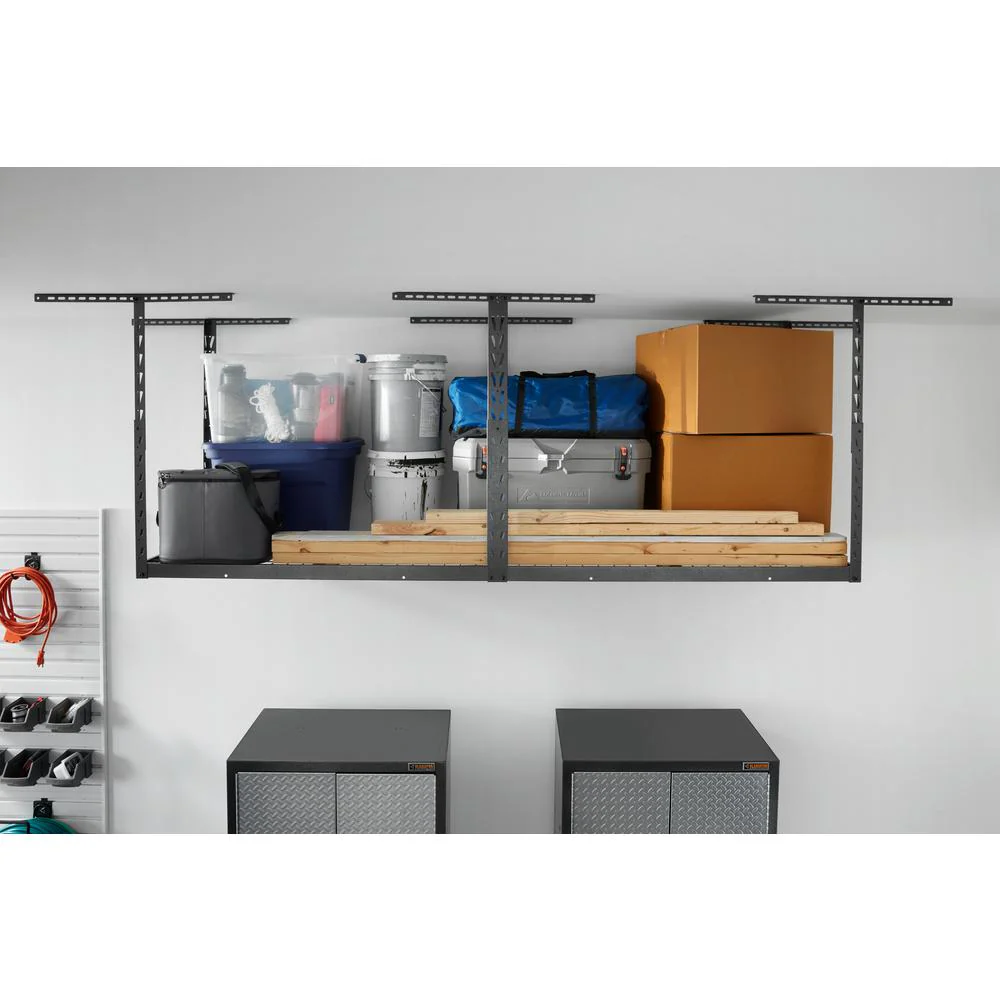 Gladiator GearLoft 24 in. W x 23-37 in. H x 96 in. L Overhead Garage Storage Rack - Image 6
