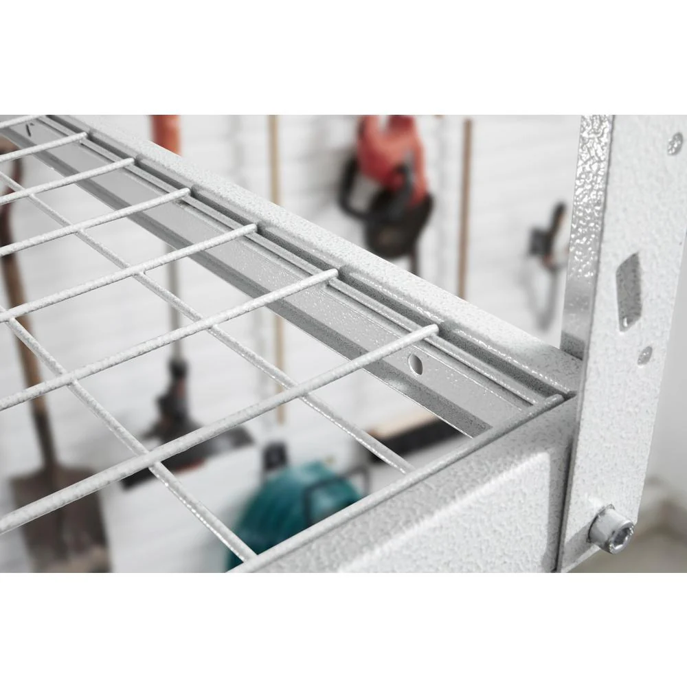 GearLoft 48 in. W x 23 in. - 37 in. H x 96 in. L Overhead Garage Storage Rack in Hammered White - Image 4