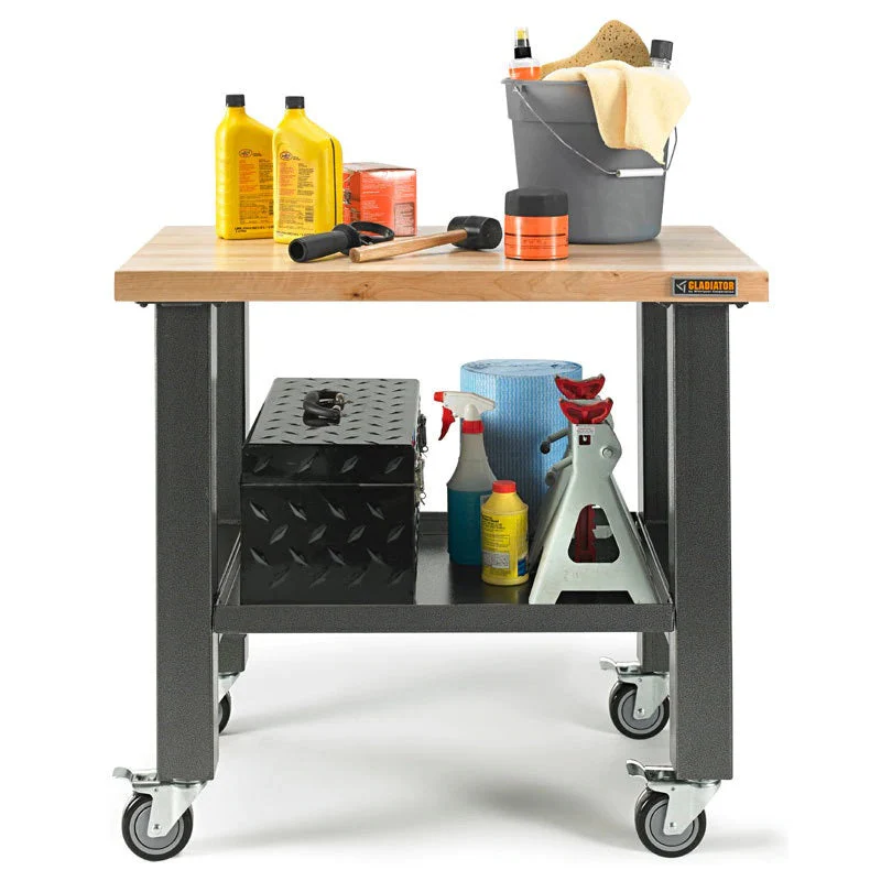 Gladiator 3' Hardwood Mobile Workstation - Image 3