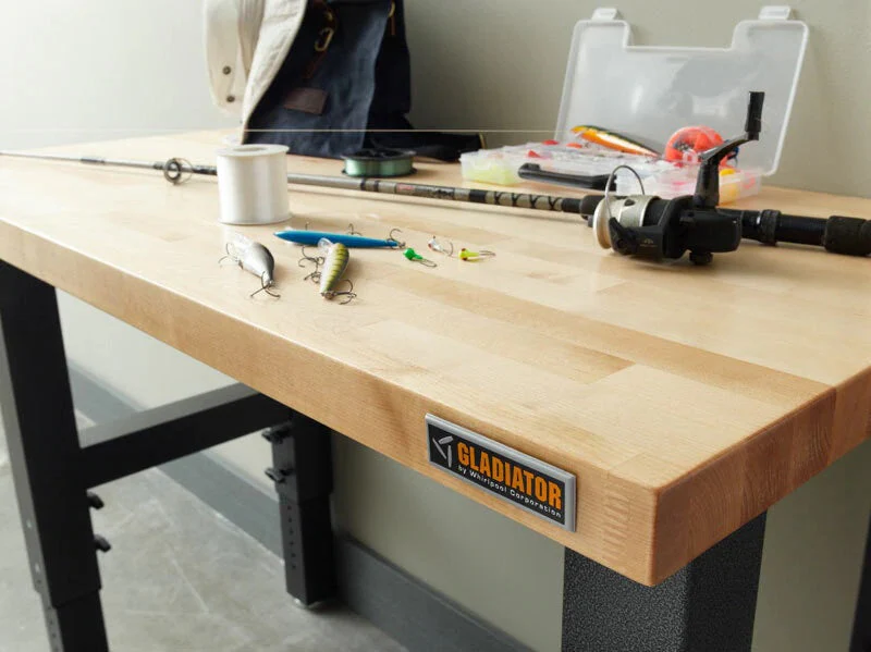 Gladiator 4' Hardwood Adjustable Height Workbench - Image 3