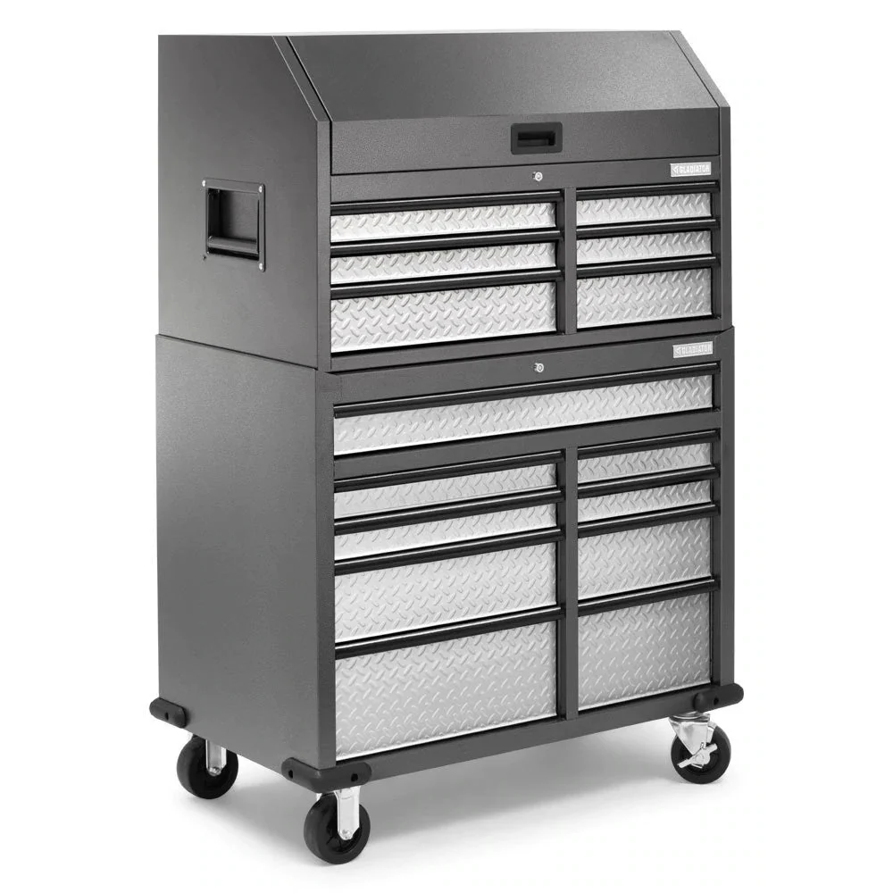 Gladiator 41" 15 Drawer Mobile Tool Chest Combo