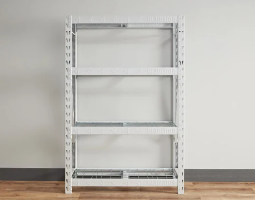 Gladiator 48in Heavy Duty Rack With Four Deep Shelves - GARS484TKW