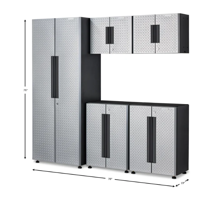 Gladiator 5-piece Silver Flex Cabinet System IV - GANF05WFMTS - Image 3