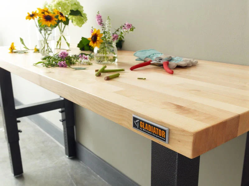 Gladiator 6' Hardwood Adjustable Height Workbench - Image 3