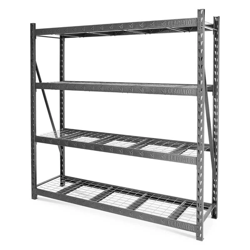 GLADIATOR 90" X 90" HEAVY DUTY MEGA RACK WITH FOUR ADJUSTABLE SHELVES - Image 2
