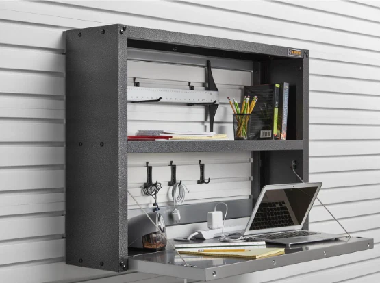 Gladiator Silver Ready-To-Assemble Foldaway Workstation - GAFS42KDJG - Image 3