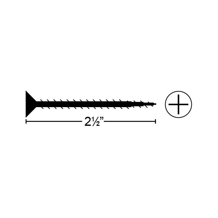 HandiSolutions Color Match Drywall Screws 2.5" (pack of 1000) - Image 2