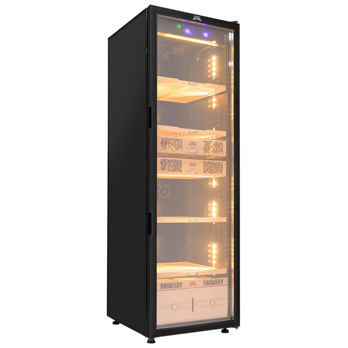 Humidor Supreme Electronic 9000 Cigar Cabinet 2000-2500 Cigar Capacity in Black - Image 10